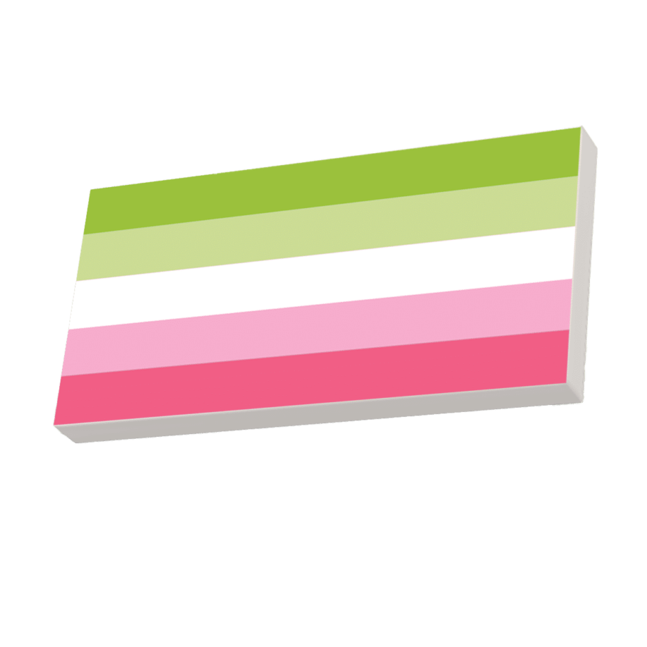 Pride Flag Abrosexual – 2x4 Tile - The Brick Chick